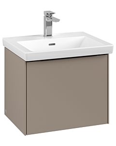 Villeroy und Boch Subway 3.0 Waschtisch-Unterschrank C57901VM 52,3x42,9x44,75cm, ohne LED/Griff Volcano black, taupe