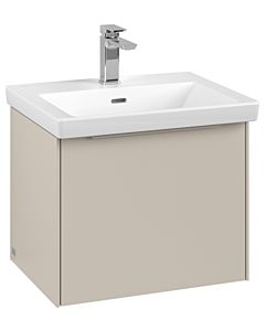 Villeroy und Boch Subway 3. 1930 vanity unit C579L2VN 52.3x42.9x44.75cm, with LED / handle monochrome, cashmere gray