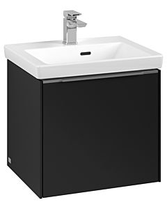 Villeroy und Boch Subway 3.0 Waschtisch-Unterschrank C58000VL 47,3x42,9x40,75cm, ohne LED/Griff Aluminium glänzend, volcano black