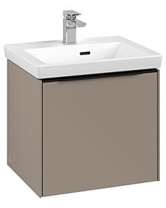 Villeroy und Boch Subway 3.0 Waschtisch-Unterschrank C58001VM 47,3x42,9x40,75cm, ohne LED/Griff Volcano black, taupe