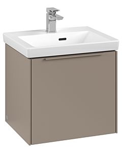 Villeroy und Boch Subway 3.0 Waschtisch-Unterschrank C580L2VM 47,3x42,9x40,75cm, mit LED/Griff monochrom, taupe
