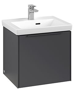 Villeroy und Boch Subway 3.0 Waschtisch-Unterschrank C580L2VR 47,3x42,9x40,75cm, mit LED/Griff monochrom, graphite