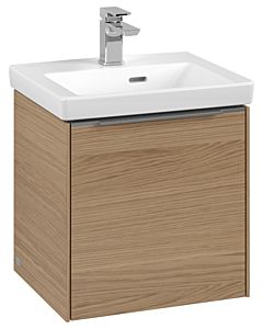 Villeroy und Boch Subway 3.0 Waschtisch-Unterschrank C58100VJ 42,3x42,9x37,75cm, Schanier links/Griff Aluminium glänzend, nordic oak
