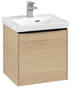 Villeroy und Boch Subway 3.0 Waschtisch-Unterschrank C58101VJ 42,3x42,9x37,75cm, Schanier links/Griff Volcano black, nordic oak