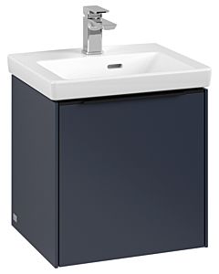 Villeroy und Boch Subway 3.0 Waschtisch-Unterschrank C58101VQ 42,3x42,9x37,75cm, Schanier links/Griff Volcano black, marine blue