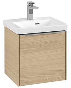 Villeroy und Boch Subway 3.0 Waschtisch-Unterschrank C58200VJ 42,3x42,9x37,75cm, Schanier rechts/Griff Aluminium glänzend, nordic oak