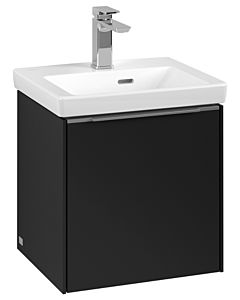 Villeroy und Boch Subway 3.0 Waschtisch-Unterschrank C58200VL 42,3x42,9x37,75cm, Schanier rechts/Griff Aluminium glänzend, volcano black