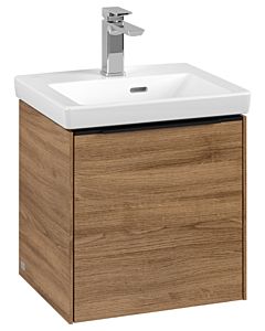 Villeroy und Boch Subway 3. 1930 C58201RH 42,3x42,9x37,75cm, charnière droite / poignée Volcano noir, chêne kansas