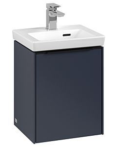 Villeroy und Boch Subway 3.0 Waschtisch-Unterschrank C58301VQ 35,1x42,9x30,9cm, Schanier links/Griff Volcano black, marine blue