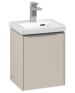 Villeroy und Boch Subway 3. 1930 vanity unit C58400VN 35.1x42.9x30.9cm, hinge right / handle aluminum glossy, cashmere gray