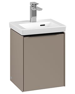 Villeroy und Boch Subway 3.0 Waschtisch-Unterschrank C58401VM 35,1x42,9x30,9cm, Schanier rechts/Griff Volcano black, taupe