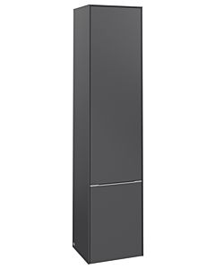 Villeroy und Boch Subway 3. 1930 armoire haute C58600VR 40x171x36.2cm, charnière gauche / poignée aluminium brillant, graphite