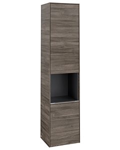 Villeroy und Boch Subway 3. 1930 armoire haute C58800RK 40x171x36.2cm, charnière gauche / poignée aluminium brillant, chêne pierre