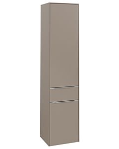 Villeroy und Boch Subway 3.0 Hochschrank C59000VM 40x171x36,2cm, Schanier links/Griff Aluminium glänzend, taupe