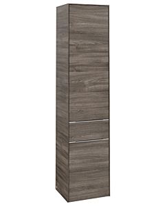 Villeroy und Boch Subway 3. 1930 C59100RK 40x171x36,2cm, charnière droite / poignée aluminium brillant, chêne pierre