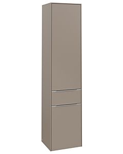 Villeroy und Boch Subway 3.0 Hochschrank C59100VM 40x171x36,2cm, Schanier rechts/Griff Aluminium glänzend, taupe