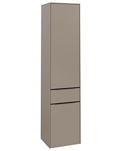 Villeroy und Boch Subway 3.0 Hochschrank C59101VM 40x171x36,2cm, Schanier rechts/Griff Volcano black, taupe