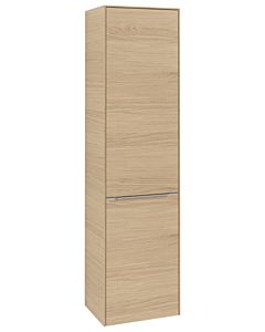 Villeroy und Boch Subway 3.0 Hochschrank C59200VJ 40x171x36,2cm, Schanier links/Griff Aluminium glänzend, nordic oak