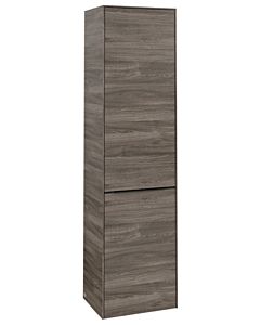 Villeroy und Boch Subway 3. 1930 cabinet C59201RK 40x171x36.2cm, hinge left / handle Volcano black, stone oak
