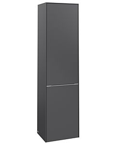 Villeroy und Boch Subway 3. 1930 armoire haute C59300VR 40x171x36.2cm, charnière droite / poignée aluminium brillant, graphite