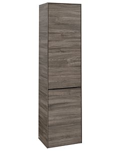 Villeroy und Boch Subway 3. 1930 cabinet C59301RK 40x171x36.2cm, hinge right / handle Volcano black, stone oak
