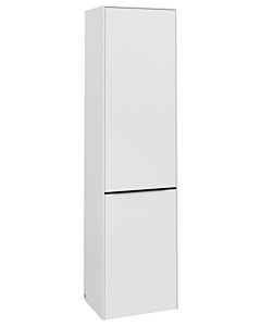 Villeroy und Boch Subway 3.0 Hochschrank C59301VF 40x171x36,2cm, Schanier rechts/Griff Volcano black, pure white