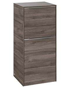 Villeroy und Boch Subway 3. 1930 side cabinet C59400RK 40x86x36.2cm, hinge left / handle aluminum glossy, stone oak