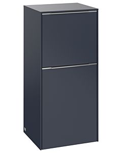Villeroy und Boch Subway 3. 1930 side cabinet C59400VQ 40x86x36.2cm, hinge left / handle aluminum glossy, marine blue
