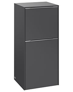 Villeroy und Boch Subway 3. 1930 side cabinet C59400VR 40x86x36.2cm, hinge left / handle aluminum glossy, graphite
