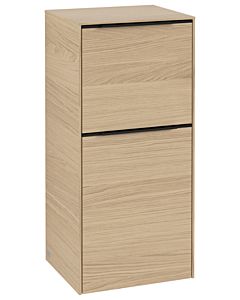 Villeroy und Boch Subway 3.0 Seitenschrank C59401VJ 40x86x36,2cm, Schanier links/Griff Volcano black, nordic oak