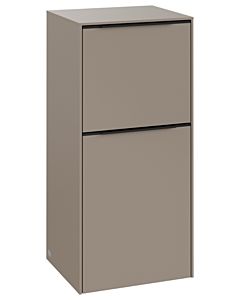 Villeroy und Boch Subway 3.0 Seitenschrank C59401VM 40x86x36,2cm, Schanier links/Griff Volcano black, taupe