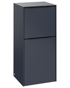 Villeroy und Boch Subway 3.0 Seitenschrank C59401VQ 40x86x36,2cm, Schanier links/Griff Volcano black, marine blue
