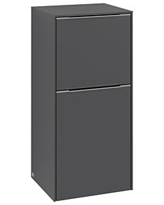 Villeroy und Boch Subway 3. 1930 side cabinet C59402VR 40x86x36.2cm, hinge left / handle monochrome, graphite