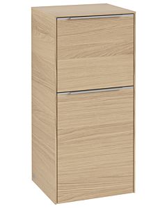 Villeroy und Boch Subway 3. 1930 side cabinet C59500VJ 40x86x36.2cm, hinge right / handle aluminum glossy, nordic oak
