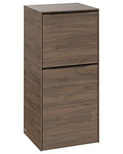 Villeroy und Boch Subway 3.0 Seitenschrank C59501VH 40x86x36,2cm, Schanier rechts/Griff Volcano black, arizona oak