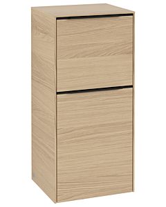 Villeroy und Boch Subway 3. 1930 side cabinet C59501VJ 40x86x36.2cm, hinge right / handle Volcano black, nordic oak