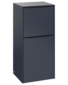 Villeroy und Boch Subway 3.0 Seitenschrank C59501VQ 40x86x36,2cm, Schanier rechts/Griff Volcano black, marine blue