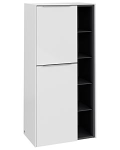 Villeroy und Boch Subway 3. 1930 center cabinet C59800VE 57.4x120x36.2cm, hinge left / handle aluminum glossy, brilliant white