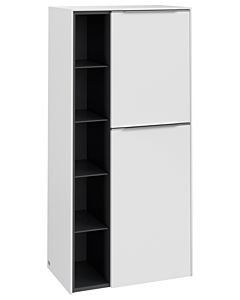 Villeroy und Boch Subway 3. 1930 C59900VF 57,4x120x36,2cm, charnière droite / poignée aluminium brillant, blanc pur