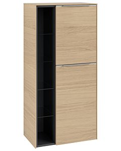 Villeroy und Boch Subway 3. 1930 center cupboard C59900VJ 57.4x120x36.2cm, hinge right / handle aluminum glossy, nordic oak