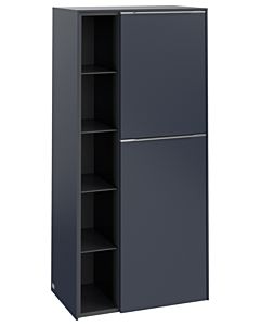 Villeroy und Boch Subway 3.0 Mittelschrank C59900VQ 57,4x120x36,2cm, Schanier rechts/Griff Aluminium glänzend, marine blue