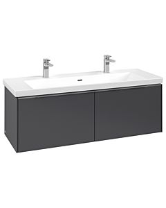 Villeroy und Boch Subway 3. 1930 vanity unit C601L0VR 127.2x42.9x47.8cm, with LED / handle aluminum glossy, graphite