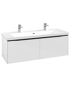 Villeroy und Boch Subway 3. 1930 C601L1VE 127,2x42,9x47,8cm, avec LED / poignée Volcano noir, blanc brillant