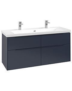 Villeroy und Boch Subway 3.0 Waschtisch-Unterschrank C60202VQ 127,2x57,6x47,8cm, ohne LED/Griff monochrom, marine blue