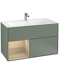 Villeroy und Boch Finion Villeroy und Boch Finion F030PCGM 99.6x59.1x49.8cm, shelf left Oak Veneer , Olive Matt Lacquer
