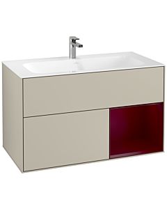 Villeroy und Boch Finion Villeroy und Boch Finion F040HBHH 99.6x59.1x49.8cm, shelf on the right Peony , Sand Matt Lacquer