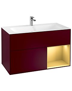 Villeroy und Boch Finion Villeroy und Boch F040HFHB 99,6x59,1x49,8cm, étagère droite or mat, Peony Matt