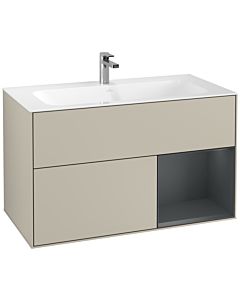 Villeroy und Boch Finion Villeroy und Boch Finion F040HGHH 99.6x59.1x49.8cm, shelf right Midnight Blue Matt Lacquer , Sand Matt Lacquer