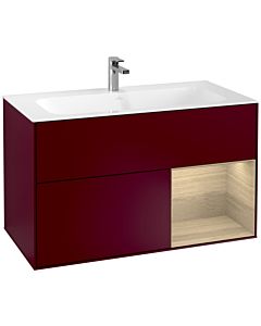 Villeroy und Boch Finion Villeroy und Boch F040PCHB 99,6x59,1x49,8cm, étagère à droite Oak Veneer , Peony Matt