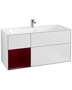 Villeroy und Boch Finion Villeroy und Boch F060HBMT 119,6x59,1cm, étagère à gauche Peony , laqué blanc mat